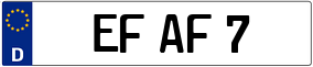 Trailer License Plate